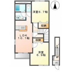 リッチモンドアパートの物件間取画像